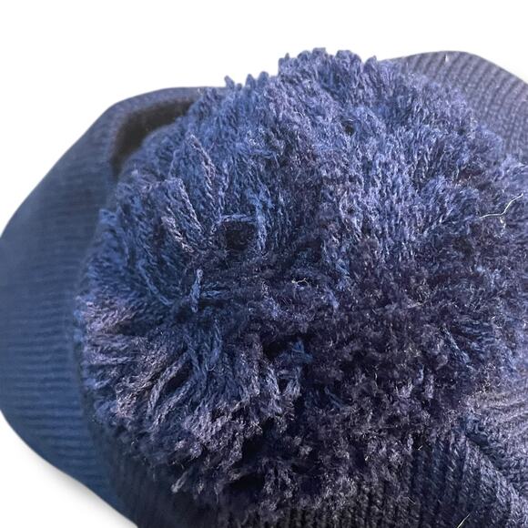 Belvedere Vodka Knit Beanie Hat Cap Pom Cuff Spirit Ski Snowboard OS Navy Blue - Picture 9 of 11